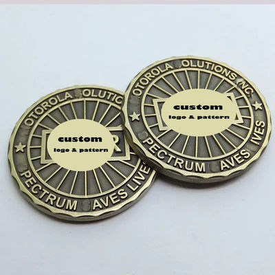 Custom Metal Challenge Coins Gold Plated Souvenir Collectible