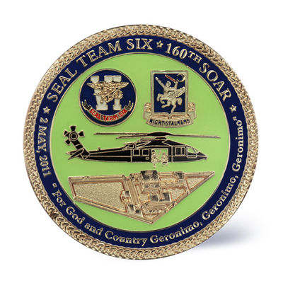 Custom Metal Challenge Coins Gold Plated Souvenir Collectible