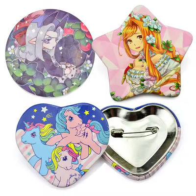 comprar Logotipo personalizado Botão de material de lata de 37 mm Emblema Lapel Pin para presentes promocionais online manufacture