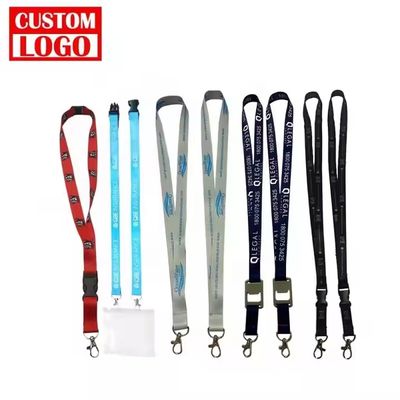 comprar Lanyard de poliéster impresso sob medida com anexo de gancho metálico para o carregador de cartão de identidade online manufacture
