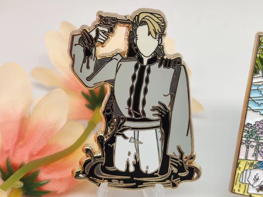 comprar 1.5 Inch Soft Enamel Lapel Pin Custom Zinc Alloy Metal Badge for Branding online manufacture