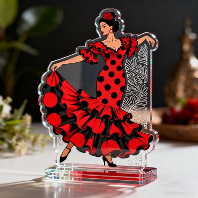 comprar Padrão de acrílico de dois lados transparente placa rotativa transparente padrão de acrílico humanoide Gif online manufacture