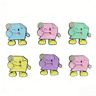 comprar Pins Esmaltados Personalizados de Fábrica – Distintivo de Metal Dourado com Pó de Pérola – Fofo Pin de Lapela Souvenir online manufacture