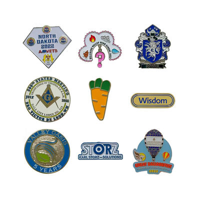 Pins de lapela de esmalte macio de 1,5 polegadas para branding