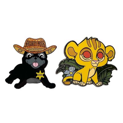 Fabricação Personalizado Cute Animal Pin Metal Badge Custom Cat Hard Enamel Pin