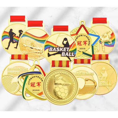 Prêmios Medalhas gravadas a laser personalizadas Serviço comunitário voluntário Medalhas de prata personalizadas