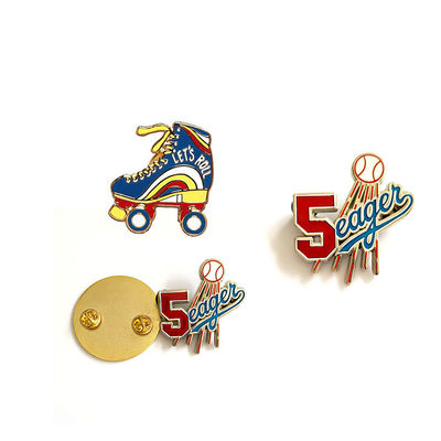 roupa de alta qualidade emblema sapatos de patinação de rolos alfinete personalizar Sport alfinete lapela