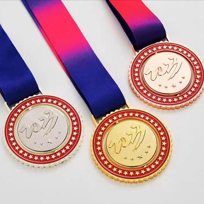 Impressão em reboco Medalhas de bronze personalizadas Medalhas de esmalte macio