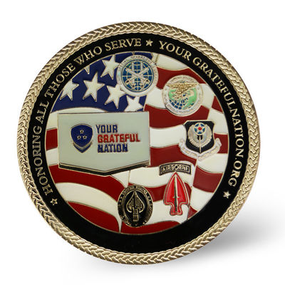 Moedas personalizadas de latão gravadas em 2D com logotipo personalizado para lembranças e eventos comemorativos