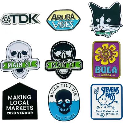 Pins de Lapel personalizados Personalize seus crachás com designs personalizados únicos para uso pessoal e corporativo