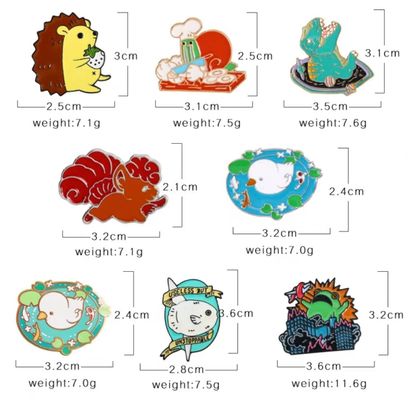 Bom preço. Prateado em ouro tamanho sob medida suave de esmalte Lapel Pin Metal Badge para presentes promocionais on-line