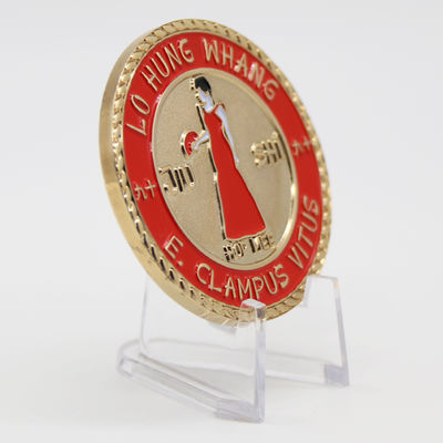 Moeda de desafio personalizada de 2 polegadas - 2,5 polegadas de lado duplo com revestimento de bronze/ouro antigo e design personalizado