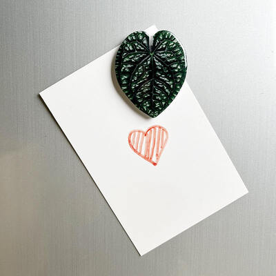 Bom preço. Adesivo 3D acrílico personalizado para frigorífico presente promocional em forma de planta folha de imã frigorífico on-line