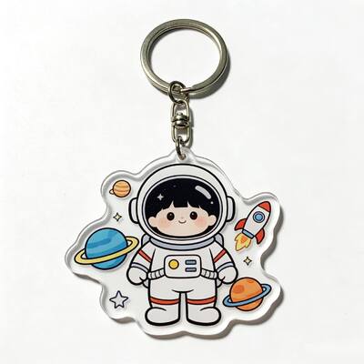 Bom preço. Chave de chave acrílica transparente personalizada Chave de chave de animal bonita e colorida on-line