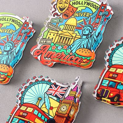 Bom preço. Ímãs Acrílicos Personalizados Promocionais – Ímãs de Geladeira com Design de Anime Impressos para Lembrancinhas e Presentes no Atacado on-line