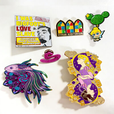 Pin de Lapel de Metal Personalizado com Logotipo Personalizado Cores Brilhantes e Opções de Tamanho do Cliente