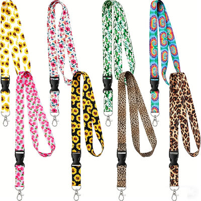 Lanyards personalizados de poliéster de design personalizado com impressão de serigrafia para fitas de medalha