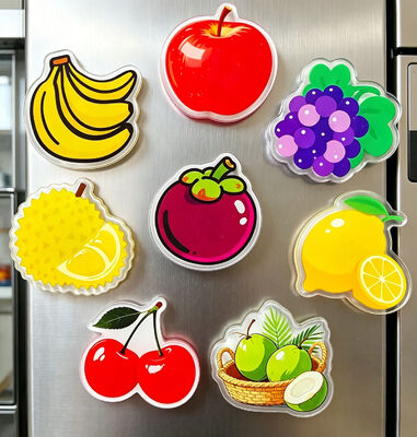 Bom preço. Adesivo Magnético para Geladeira Acrílico Personalizado Tamanhos Formas Fortes Magnéticos Atacado on-line