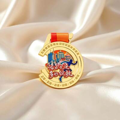 Medalhas Desportivas Alcatrão de zinco personalizado para jogos Ginástica Corrida Natação Caminhadas por atacado