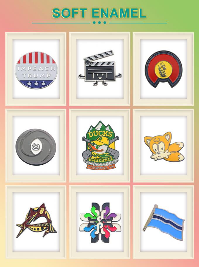 Pincel de Esmalte Personalizado Sem Brilho Mínimo Broche Anime Hard Enamel Pin Soft Lapel Badge 2