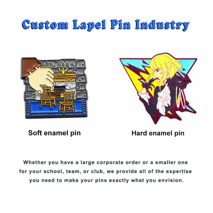 Cartões animados em grande quantidade de metal animados em anime Lapel Pin Badge Soft Hard Enamel Pins com design de logotipo personalizado 4