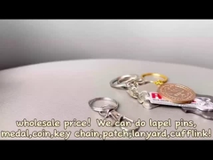 Personalize o seu próprio logotipo de chaveiro de metal