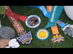 Medalha acadêmica militar personalizada de ouro Medalhas esportivas gravadas em 3D online