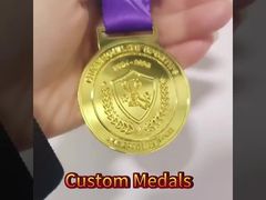 Custom Zinc Alloy Sports Medal with Die Cast Craft and UV Printing for Personalized Awards