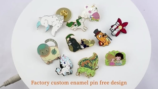 Alta qualidade rude hype besta tigre leão animais tingidos pinos de esmalte de metal