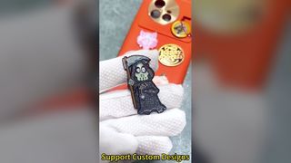 Presente de promoção Pino esmaltado personalizado Metal Phone Inglês Letra Alfabeto Adesivo Liga de Zinco Cor Personalizada